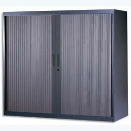 MT INTERNATIONAL ARMOIRE L100 H103 CORPS ET RIDEAU ANTHRACITE - DIMENSIONS : L100 X H103 X P43 CM