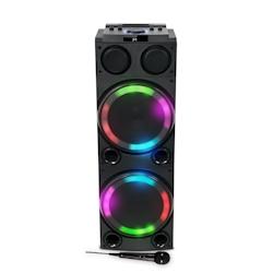 Muse M-1982 DJ Sono Party Box  Sono 600W - Ambiance Effet LED multicolore - Entrées AUX/Micro/Guitare - USB/Bluetooth - 3700460208370_0