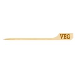 Packnwood FHC - Pique bambou Teppo Gushi inscription Veg (végétarien)   H90mm - 1000Pcs - Bambou 209BBTGVEG_0