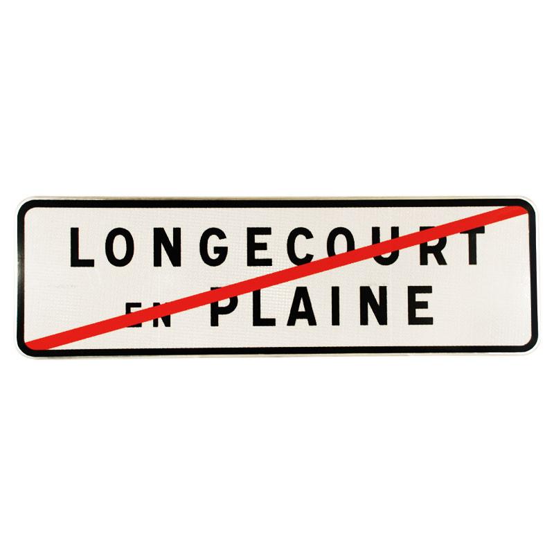 Panneau de localisation sortie d'agglomération EB20 - 2 lignes - WP Signalisation_0