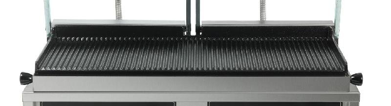 Plaque inférieure striée - Grand Gril professionnel Multi Contact - SK0152 - Compatible GECID5AO, GECID5BO, GECID5CO - Krampouz_0
