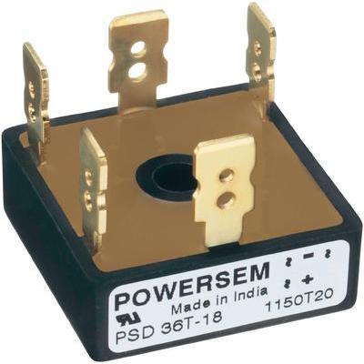 PONT REDRESSEUR POWERSEM PSB 36 MB-02 200 V 30 A MONOPHASÉ FIGURE 11 1 PC(S)