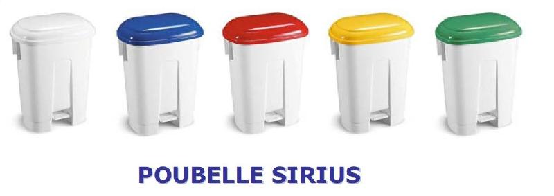 Poubelles SIRIUS 60 Litres - Rouge_0