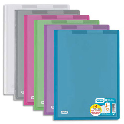 ELBA Lot de 6 Pochettes Enveloppes Plastiques avec Bouton Velcro Format A6 Assorti 6 Couleurs Translucides 