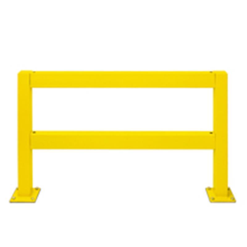 Rambarde pare-chocs Morion - protection industrielle - barre transversale jaune 1500mm - finition galva et peinture_0