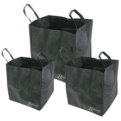 mauvaises herbes léger herbe feuilles Ossian Sac à déchets de jardin robuste avec poignées de transport – Grand sac réutilisable pour poubelles 100 l résistant aux UV et à l'eau pliable 