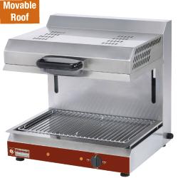 Salamandre électrique avec plafond mobile SA/60E - 2 zones de chauffe indépendantes et surface de cuisson 540x375 mm_0