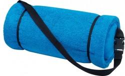 Serviette de plage avec oreiller intégré - Coton 350 gr/m² - Facile à transporter_0