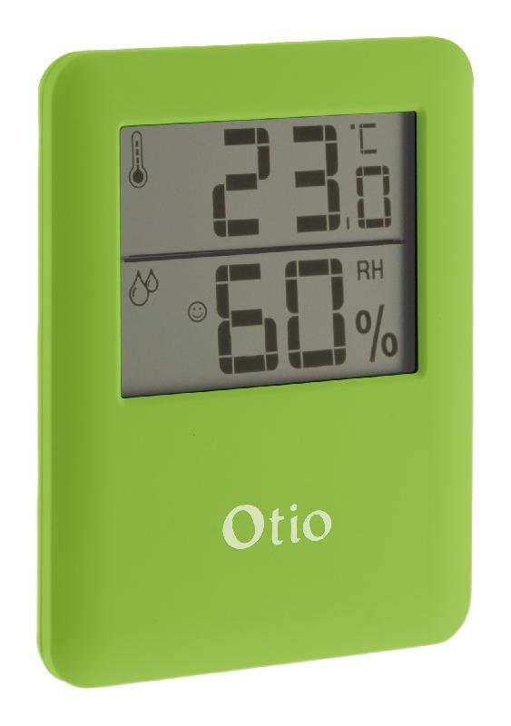 Thermomètre hygromètre digital intérieur vert - Otio_0