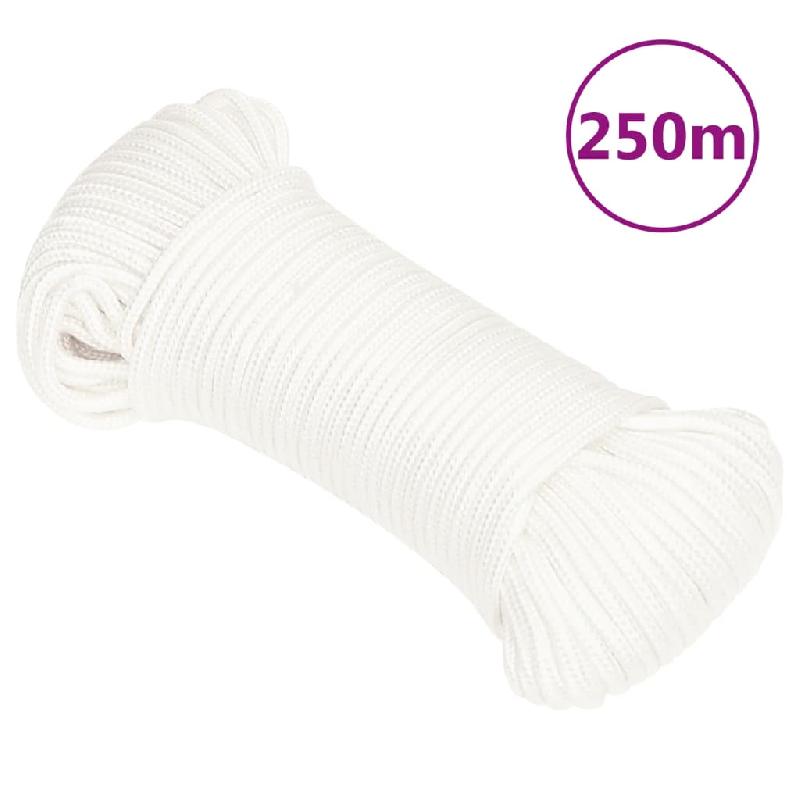 Vidaxl corde de bateau blanc complet 5 mm 250 m polypropylène 152547_0