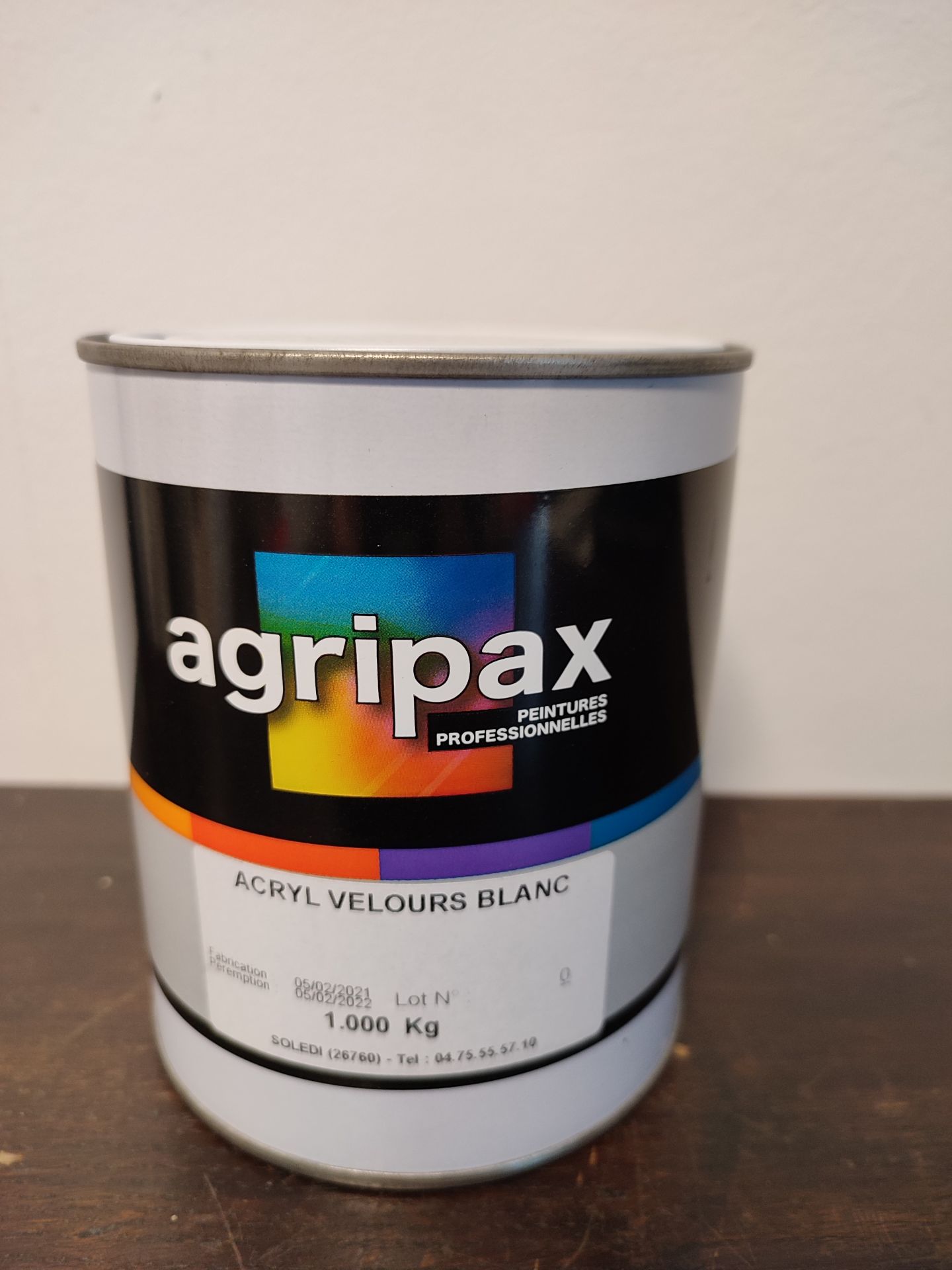 Peinture acrylique vinyle satin blanc - Phase aqueuse, non jaunissant, grande facilité d'application_0
