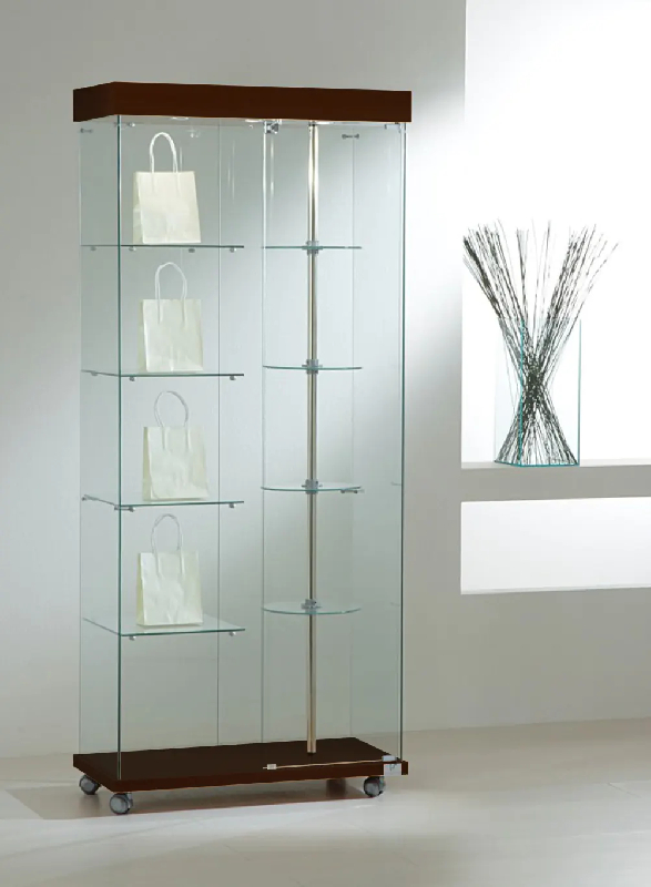 Vitrine animée avec un mat tournant 8/18gva - wengé_0