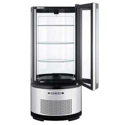 Vitrine verticale réfrigérée sur comptoir circulaire - 450x450x985 mm - 190 W 230/1V - 13809660 Eurast - multicolore multi-matériau 13809660_0