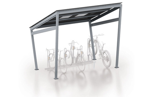 Abri vélo élégante, robuste et ergonomique avec une ossature en acier 80x80mm - TYPE 2 - Husson international_0