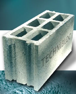 Bloc béton rectifié à joints minces - Technibloc avec isolation acoustique et thermique_0