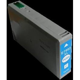 Cartouche jet d'encre compatible - Epson Workforce Pro WF-4630WF/5110DW/5190DW (C13T79024010) Cyan 2000 E7902C_0