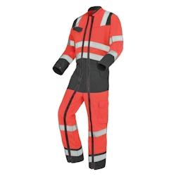 Cepovett - Combinaison avec 2 Zip Fluo Safe XP Rouge / Gris Taille 3XL - XXXL rouge 3603624998004_0