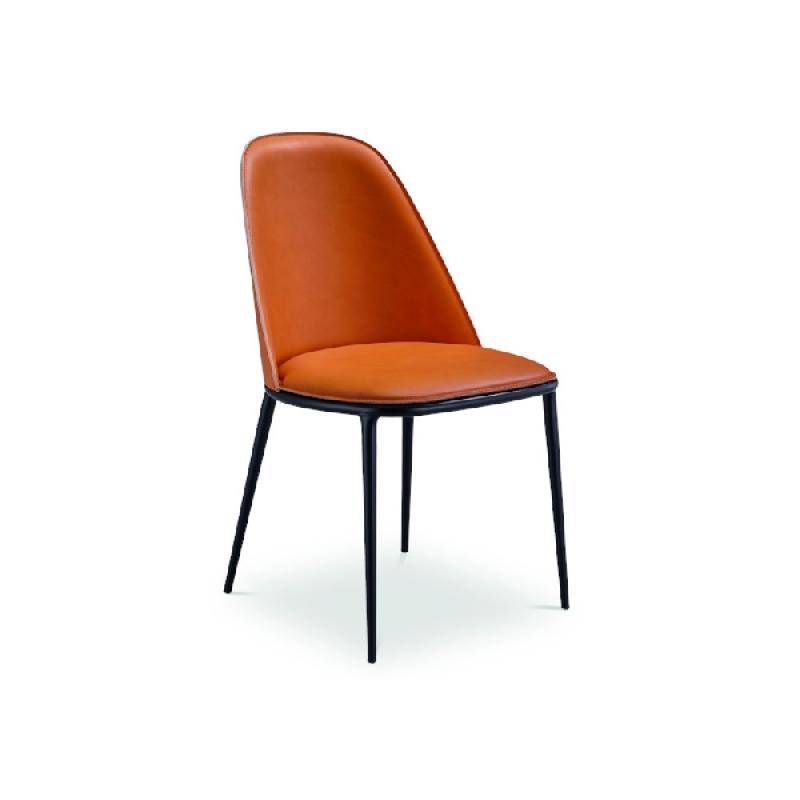 Chaise d'accueil en cuir LEA de MIDJ_0