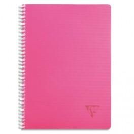 CLAIREFONTAINE CAHIER LINICOLOR SPIRALÉ 160 PAGES 5X5 22,5X29,7. COUVERTURE POLYPRO
