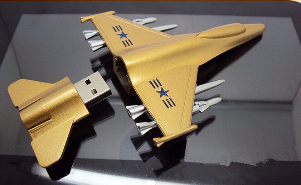 Clé USB avion - métal - cadeau d'entreprise, publicité, salons et conférences_0