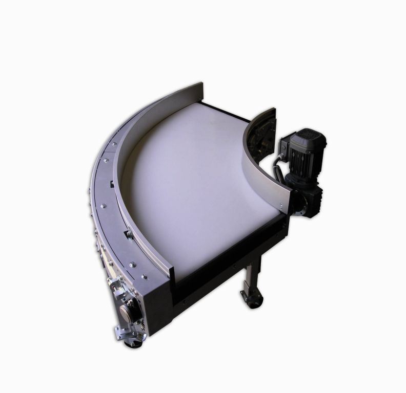Courbe à bande - Angle 30°, 45°, 90° ou 180° - Largeur jusqu'à 1500 mm - Rayon intérieur 800 mm ou 0_0