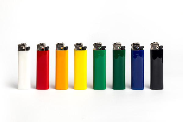 Briquet Cricket - Taille 22 x 78 x 10 mm, Emballage standard 50/plateau, Couleur Blanc, Rouge PMS 485 - Original Metal_0