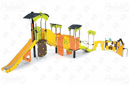 Diabolo Baby - structure pour aire de jeux Proludic - largeur 6,86 m - réf. J38708® - accessible dès 2 ans_0