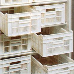 Kit 12 casiers polyéthylène 500x300x175 mm - accessoires pour stockage - CBP1/1-KIT12_0