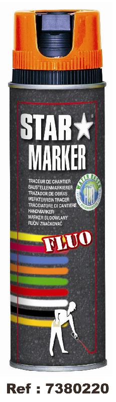 Peinture de marquage temporaire orange fluo 500 ml_0