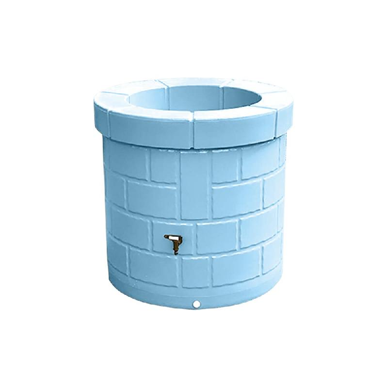 PLAST'UP ROTOMOULAGE Puits récupérateur d'eau de pluie 340l - BLEUPASTEL - bleu 0637962081428_0