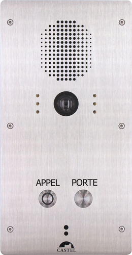 Poste audio vidéo Full IP/SIP d'interphonie de liaison (Accès) 2 boutons XE-V2B-LIAISON - REF: 550.5900_0