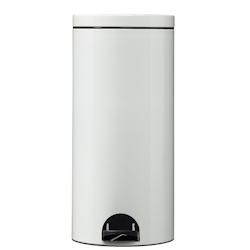 Rossignol - Poubelle d'intérieur à pédale 30L SANELIA - blanc - blanc métal 90351_0