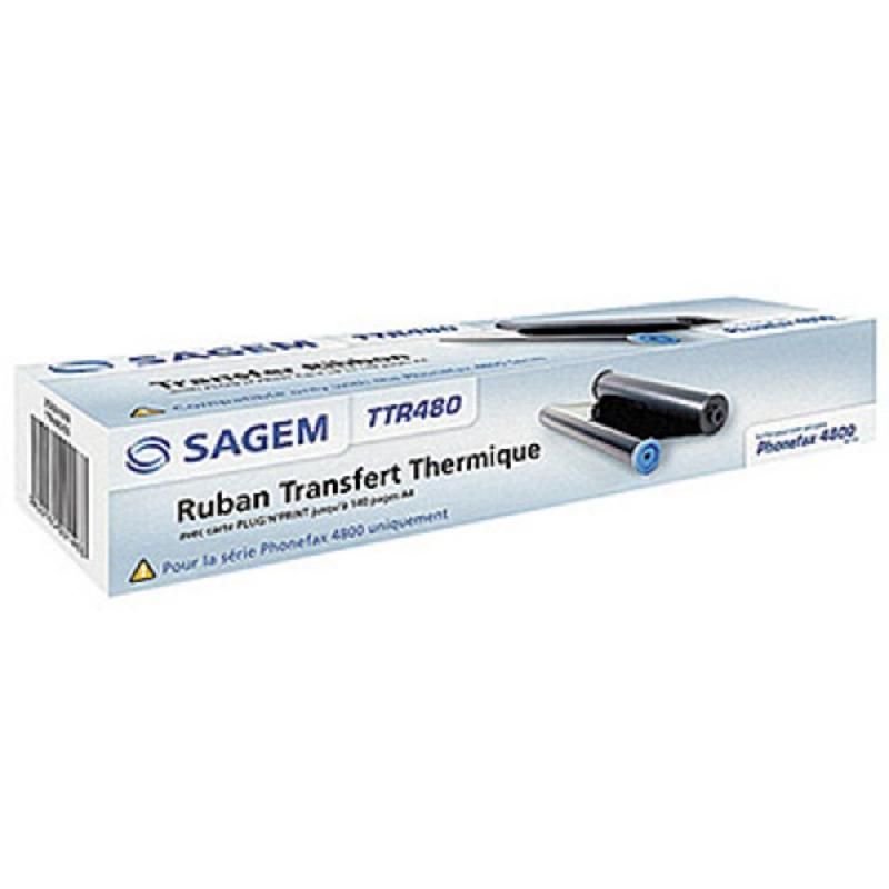 SAGEM CARTOUCHE TRANSFERT THERMIQUE SAGEMCOM - N° TTR480 - NOIR