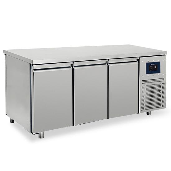 Table réfrigérée traversante avec 4+4 portes gn 1/1 -2°/+8°c wifi - 2330x700x850 mm - BNA0066/FN_0