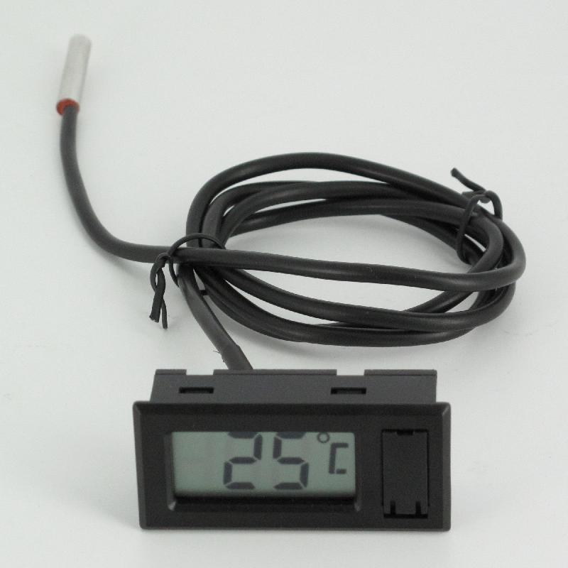 Thermomètre de surface à affichage digital - 1 mètre - sonde Inox 304L_0