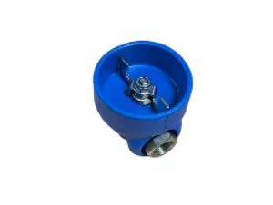 Vanne de lavage en inox - Protection vulcanisée EPDM bleu - 60 bar - 80°C_0