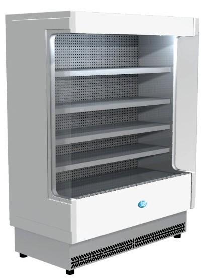 Vitrine d'exposition murale BARI 800 - libre service avec froid ventilé, gaz R404A et températures +3°C/+8°C_0