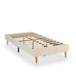 VS Venta-stock Base rembourrée Niebla 90x190 cm Imitation tissu mouton beige - beige polyester I24050_0