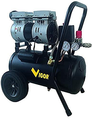 Compresseur VIGOR 5635015 Silent - 24L, 2 cylindres, 0,75 kW, 8 bar, 160 l/min, 79 dB_0
