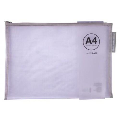 Apli Lot de 20 Pochette en nylon coloré 355x255 / A4, fermeture zippée - 8410782180272_0