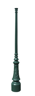 Mât d'éclairage public vicomte n°2 / hauteur 3.22 m / en fonte thermolaqué_1