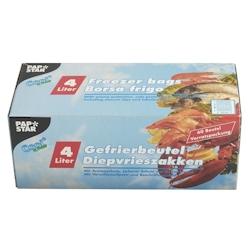 Papstar Sacs de congélation, 4 L, 40 cm x 25 cm, TRANSPARENT, 60 pièces - 14161_0