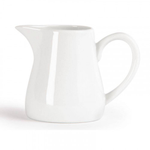 POTS À CRÈME / LAIT AVEC ANSE EN PORCELAINE OLYMPIA 210 ML - LOT DE 6