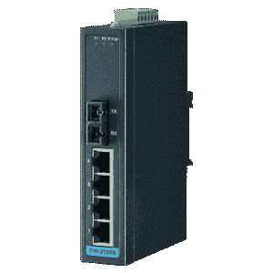 Switch Rail DIN industriel - 4 ports Ethernet 10/100Mbps + 1 port fibre optique Multimode - Référence: EKI-2525M-BE_0