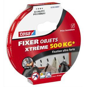 Tesa adhésif double face ultra fort format 5mx19mm pour fixer en intérieur et extérieur jusqu'à 500kg._0