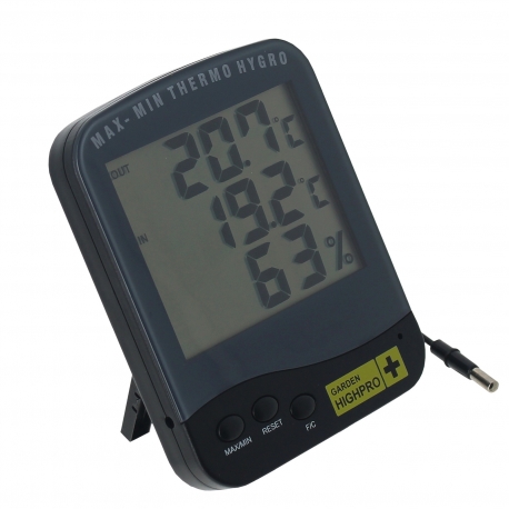Thhy12 - thermomètre & hygromètre premium avec sonde - prohygro - 6.5 x 7.5 cm_0