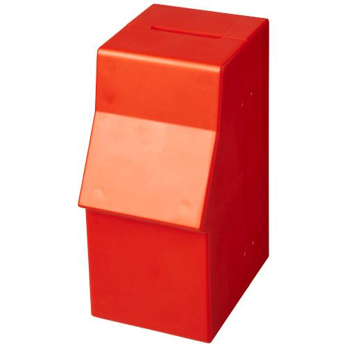 Tirelire plastique Capital - Distributeur miniature avec grande zone de personnalisation - Réf. 21013802_0