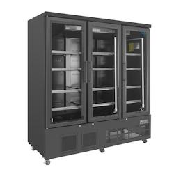 Vitrine Réfrigérée 1156 Litres négative Triple porte - Polar - noir acier GP488_0