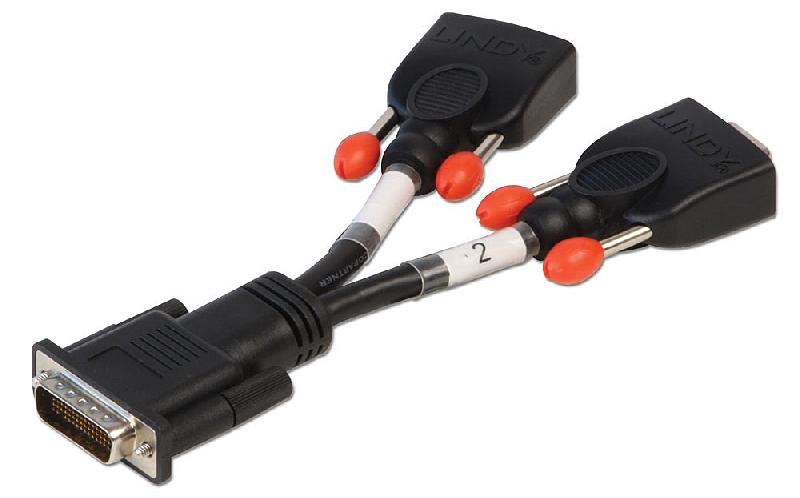 Câble adaptateur DMS59 (LFH) vers 2x VGA femelles - Lindy 41010 - 16cm_0