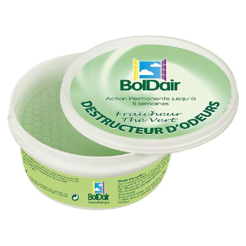 BOLDAIR GEL DESTRUCTEUR D'ODEURS BOLDAIR - THÉ VERT - 300 G